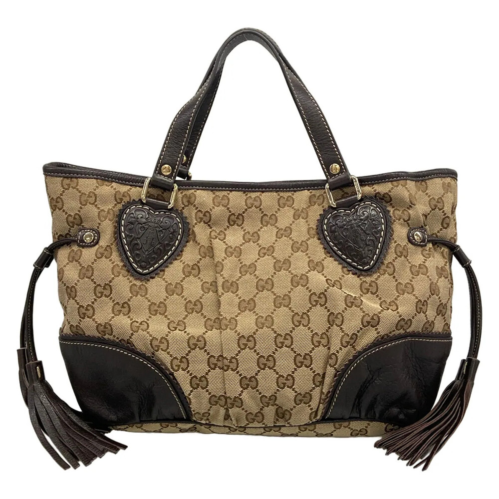 Gucci Gg Beige Dark Brown Jacquard #332862G96B